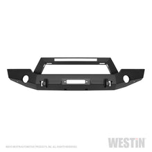 Load image into Gallery viewer, Westin 18-20 Jeep Wrangler WJ2 Full Width Front Bumper w/LED Light Bar Mount Textured Black