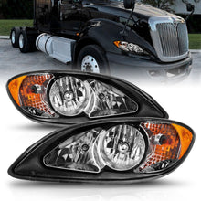 Load image into Gallery viewer, ANZO 2008-2016 International Prostar Crystal Headlights Black Housing (OE Replacement)