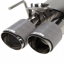 Load image into Gallery viewer, Kooks 18-24 Ford Mustang GT 5.0 3in. Valved Touring Cat-Back Exhaust - Carbon Tips