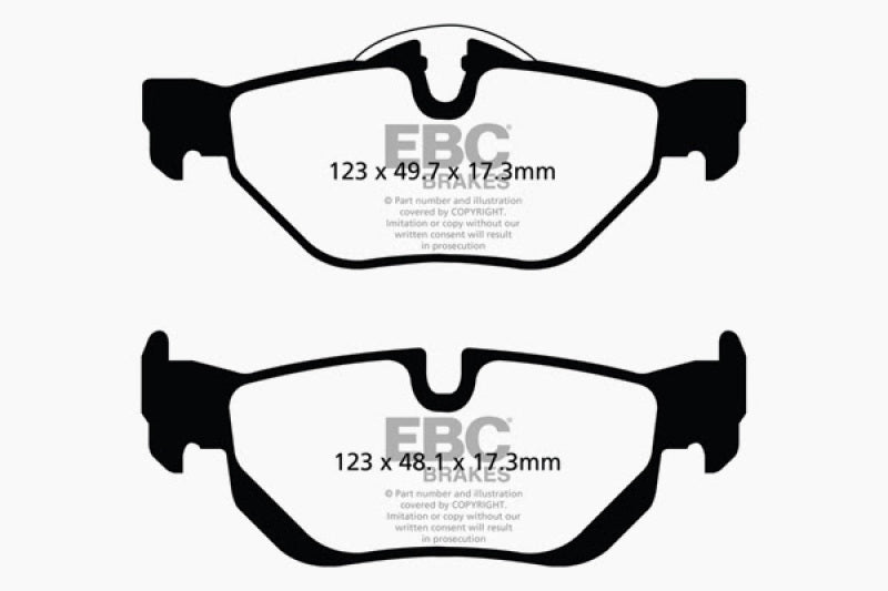 EBC 13+ BMW X1 2.0 Turbo (28i) Ultimax2 Rear Brake Pads