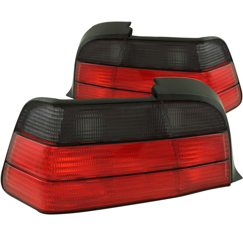 ANZO 1992-1998 BMW 3 Series E36 Coupe/Convertable Taillights Red/Smoke