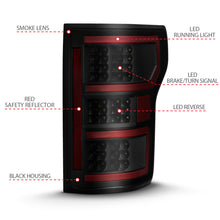 Load image into Gallery viewer, ANZO 18-19 Ford F-150 LED Taillight Black Housing Clear Lens Red Light Bar W/Sequential