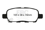 EBC 03-05 Infiniti FX35 3.5 Yellowstuff Rear Brake Pads