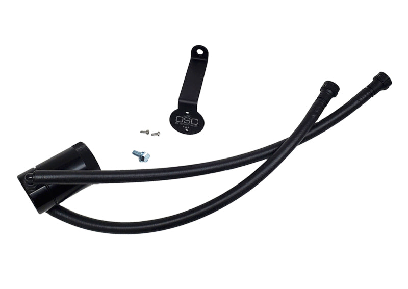 J&amp;L 20-24 Chevy Silverado/GMC Sierra 2500/3500 6.6L Drivers Side Oil Separator 3.0 - Black Anodi