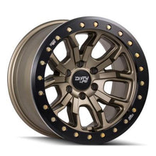 Load image into Gallery viewer, Dirty Life 9303 DT-1 17x9 / 5x127 BP / -12mm Offset / 78.1mm Hub Satin Gold Wheel - Sim. Beadlock