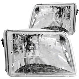 ANZO 1993-1997 Ford Ranger Crystal Headlights Chrome