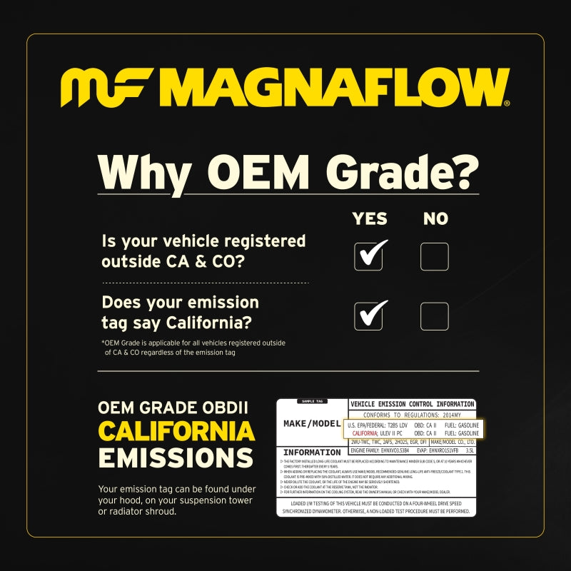 MagnaFlow Conv Univ 3.00inch C/C Met.