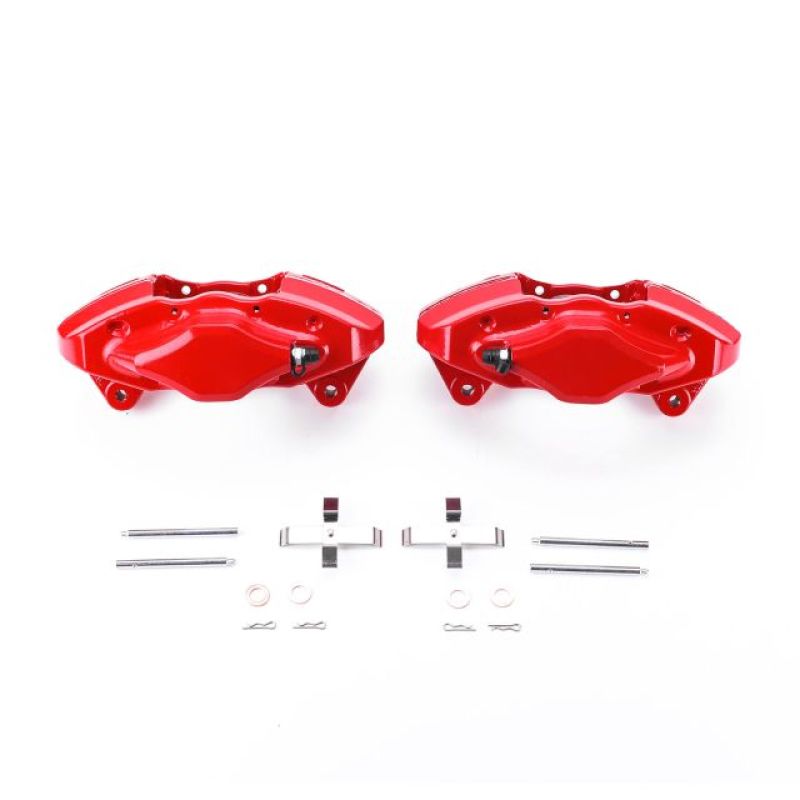 Power Stop 08-14 Subaru Impreza Rear Red Calipers w/o Brackets - Pair