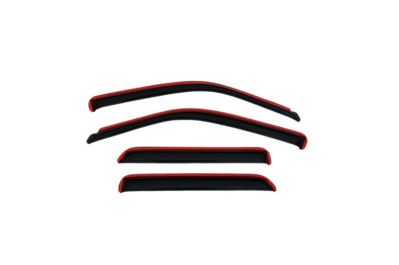 AVS 00-04 Dodge Dakota Crew Cab Ventvisor In-Channel Front & Rear Window Deflectors 4pc - Smoke