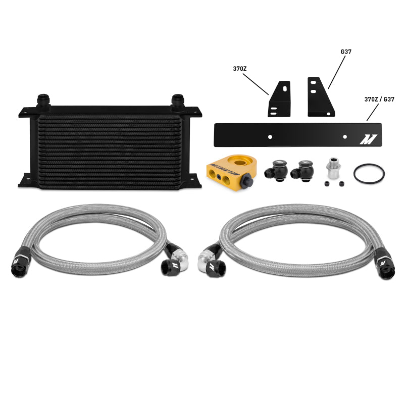 Mishimoto 09-12 Nissan 370Z / 08-12 Infiniti G37 (Coupe Only) Thermostatic Oil Cooler Kit -  Black