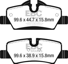 Load image into Gallery viewer, EBC 14+ Mini Hardtop 1.5 Turbo Cooper Redstuff Rear Brake Pads