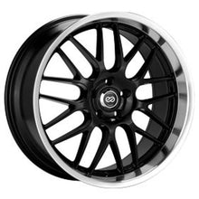 Load image into Gallery viewer, Enkei Lusso 18x8 40mm Offset 5x114.3 Bolt Pattern 72.6 Bore Black w/ Machined Lip Wheel