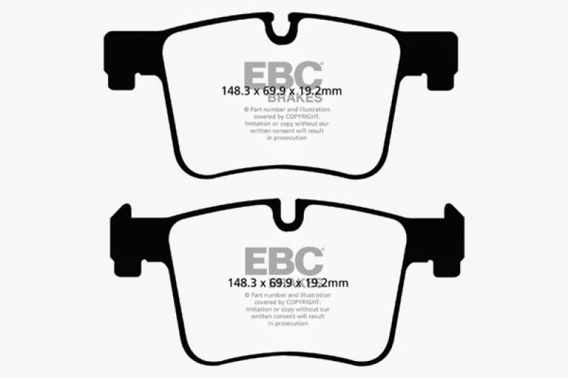 EBC 11+ BMW X3 2.0 Turbo (F25) Yellowstuff Front Brake Pads