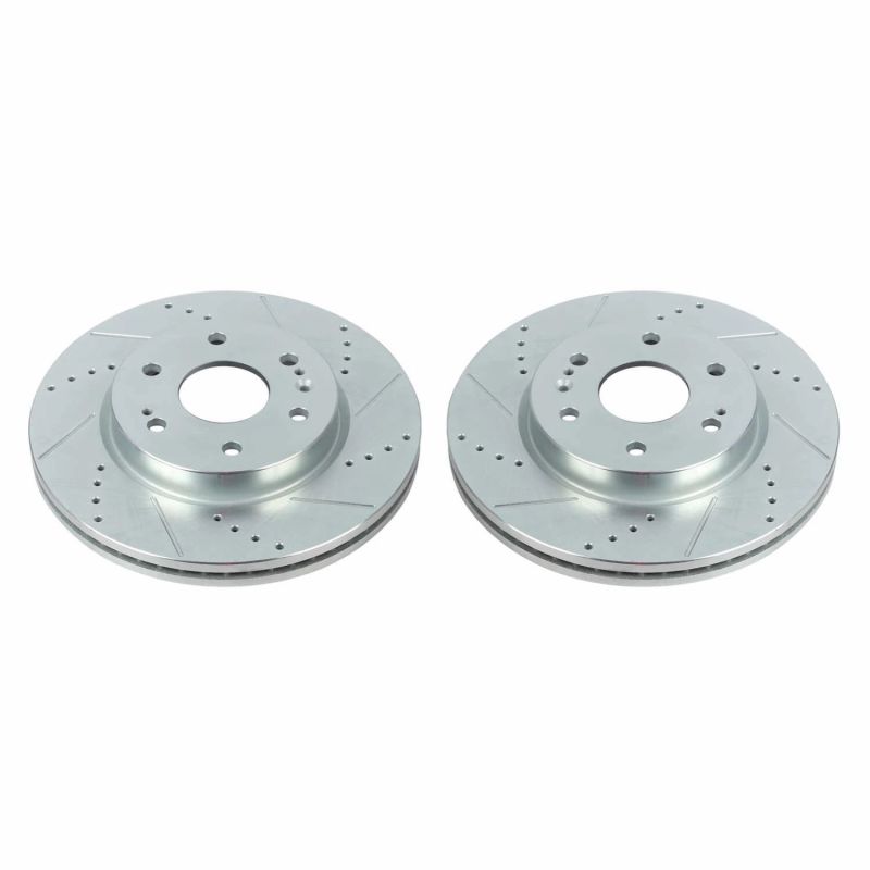 Power Stop 19-20 Chevrolet Silverado 1500 Front Evolution Drilled & Slotted Rotors - Pair