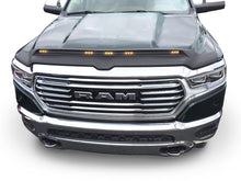 Load image into Gallery viewer, AVS 2019 Dodge Ram 1500 Aeroskin Low Profile Hood Shield w/ Lights - Black