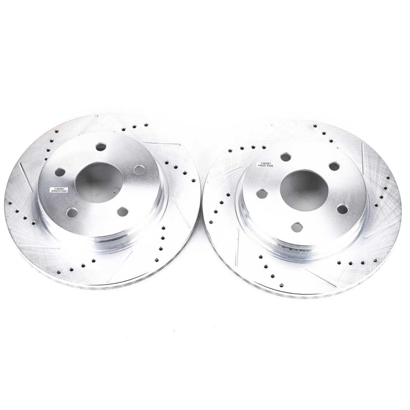 Power Stop 07-09 Chrysler Aspen Front Evolution Drilled & Slotted Rotors - Pair