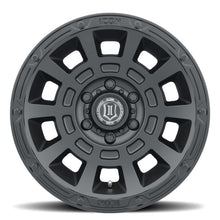 Load image into Gallery viewer, ICON Thrust 17x8.5 6x5.5 0mm Offset 4.75in BS Satin Black Wheel