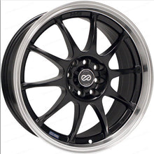 Load image into Gallery viewer, Enkei J10 15x6.5 4x100/108 38mm Offset 72.6mm Bore Dia Matte Black w/ Machined Lip Wheel