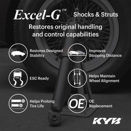 KYB 19-23 Honda Passport AWD Excel-G Gas Shock - Rear