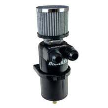 Load image into Gallery viewer, Moroso Dual Inlet -12AN Billet Breather Tank Catch Can - Black