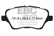 Load image into Gallery viewer, EBC 13+ Ford Fiesta 1.6 Turbo ST Redstuff Front Brake Pads