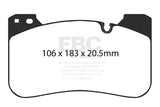 EBC 2018+ BMW M5 F90 Bluestuff Front Brake Pads