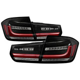 Spyder BMW 3 Series F30 2012-2018 Full LED Tail Lights (ALT-YD-BMWF3012-SEQ-BK) Black (WONT FIT X3)