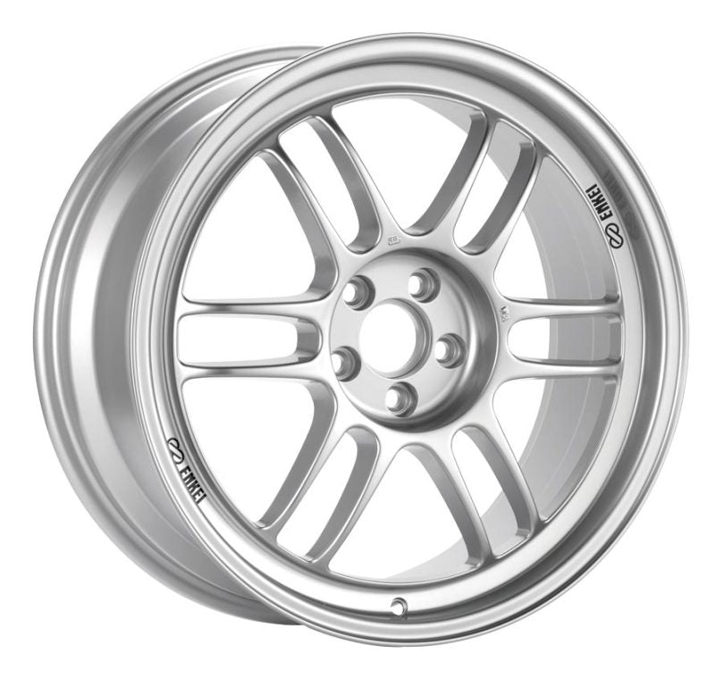 Enkei RPF1 18x8 5x100 45mm Offset 56mm Bore Silver Wheel 02-10 WRX & 04 STI