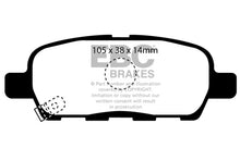 Load image into Gallery viewer, EBC 08-13 Infiniti EX35 3.5 Ultimax2 Rear Brake Pads