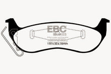 Load image into Gallery viewer, EBC 03+ Ford Crown Victoria 4.6 Redstuff Rear Brake Pads