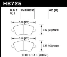 Load image into Gallery viewer, Hawk 2014 Ford Fiesta ST DTC30 Front Brake Pads