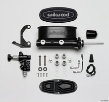 Load image into Gallery viewer, Wilwood HV Tandem M/C Kit w L/H Bracket &amp; Prop Valve - 15/16in Bore Black-W/Pushrod