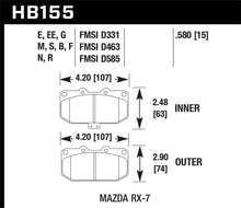 Load image into Gallery viewer, Hawk 93-95 Mazda RX-7 HPS Street Front Brake Pads