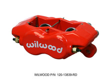 Load image into Gallery viewer, Wilwood Caliper-Forged Dynalite-Red 1.38in Pistons .81in Disc