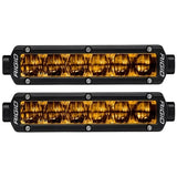 Rigid Industries 6in SR-Series Pro Dot / SAE Fog Lights (Pair) - Selective Yellow