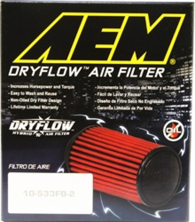 AEM 5 in x 5 in Dryflow Air Filter