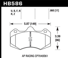 Load image into Gallery viewer, Hawk AP Racing CP7040 Performance Ceramic Street Brake Pads