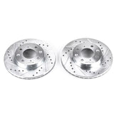 Power Stop 88-91 Honda Civic Front Evolution Drilled & Slotted Rotors - Pair