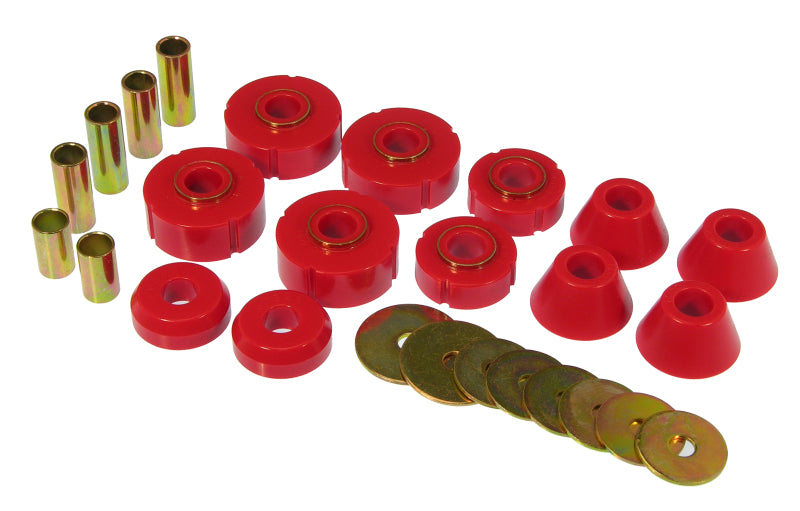 Prothane 67-72 Chevy C10 Body Mount Kit - Red