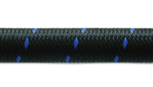 Load image into Gallery viewer, Vibrant -8 AN Two-Tone Black/Blue Nylon Braided Flex Hose (10 foot roll)
