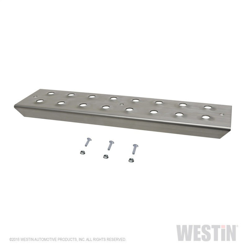 Westin 15in Step Plate w/screws (Set of 2)- Stainless Steel