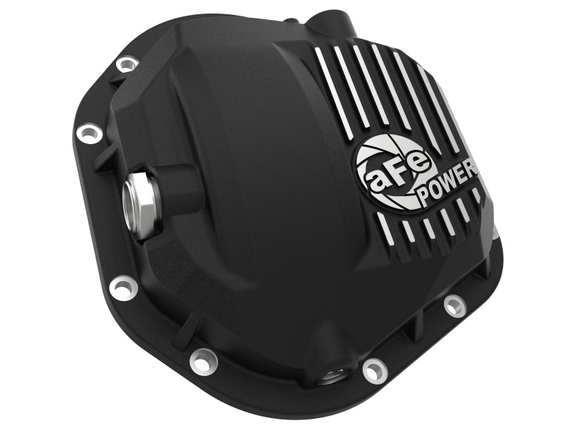 aFe Pro Series Dana 60 Front Differential Cover Black w/ Machined Fins 17-20 Ford Trucks (Dana 60)