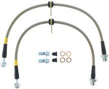 Load image into Gallery viewer, StopTech 02-12 Toyota Camry Coupe/Sedan / 04-08 Solara Front Stainless Steel Brake Lines