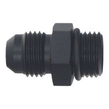 Load image into Gallery viewer, DeatschWerks 6AN ORB Male to 6AN Male Flare Adapter (Incl O-Ring) - Anodized Matte Black