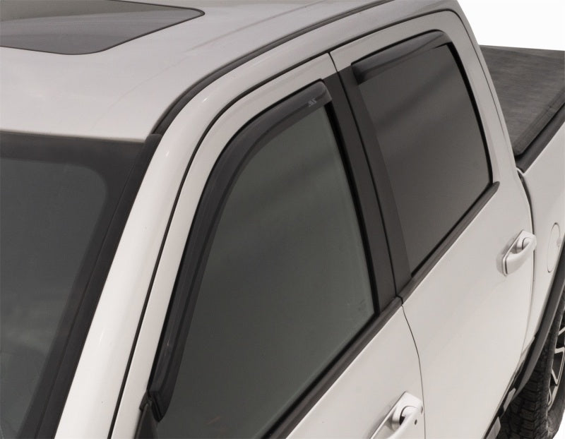 AVS 09-18 Dodge RAM 1500 Crew Cab Ventvisor In-Channel Front & Rear Window Deflectors 4pc - Smoke