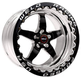 Weld S71 17x10 / 5x4.5 BP / 7.9in. BS Black Wheel (Low Pad) - Black Single Beadlock MT