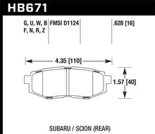 Load image into Gallery viewer, Hawk 13-16 Scion FR-S 2.0L Base OE Incl. Clips Shims Rear ER-1 Brake Pads