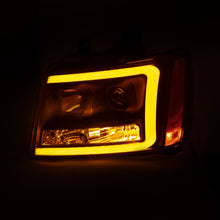 Load image into Gallery viewer, ANZO 07-14 Chevy Tahoe Projector Headlights w/ Plank Style Design Black w/ Amber