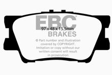 Load image into Gallery viewer, EBC 13+ Lexus ES300h 2.5 Hybrid Redstuff Rear Brake Pads