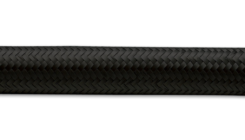 Vibrant -6 AN Black Nylon Braided Flex Hose (20 foot roll)
